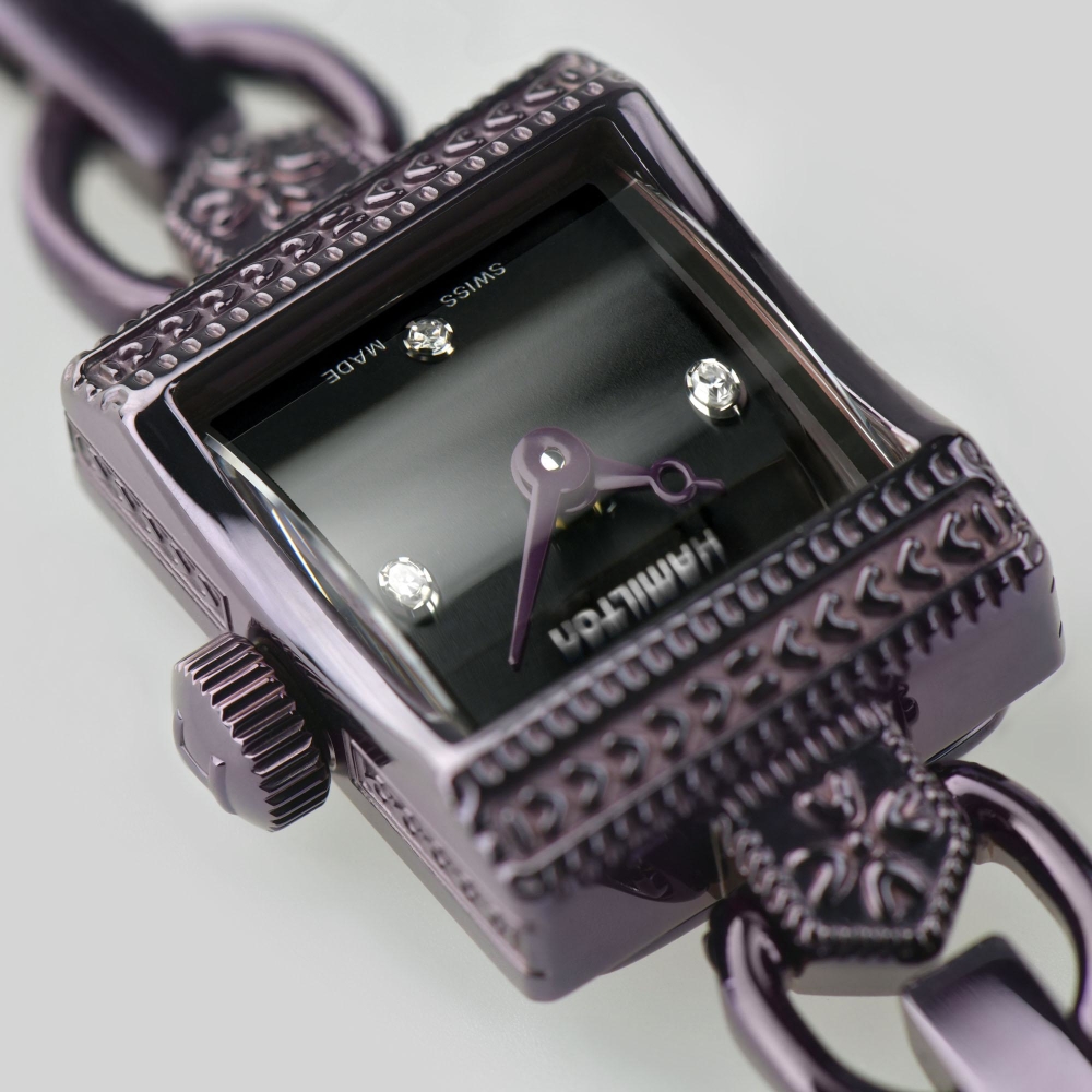 Женские кварцевый часы Hamilton American Classic H31201130 черный нержавеющая сталь — Изображение 4