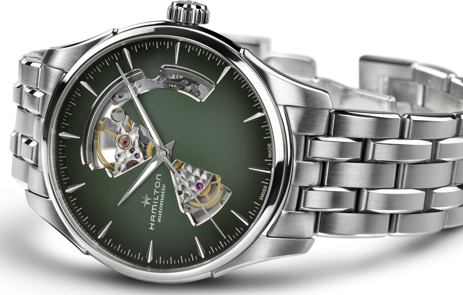 Мужские механический с автоподзаводом часы Hamilton Jazzmaster H32675160  нержавеющая сталь — Изображение 3
