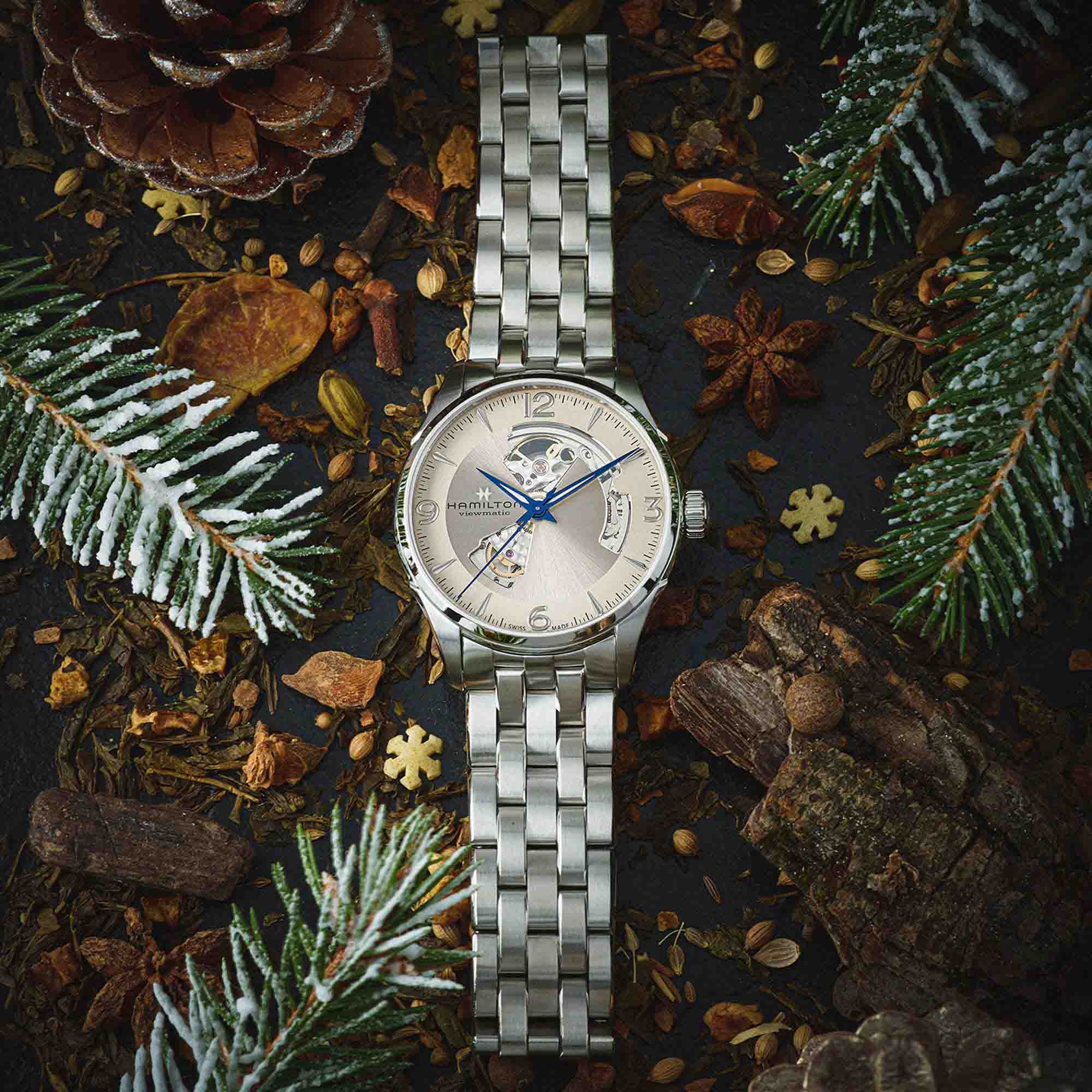 Мужские механический с автоподзаводом часы Hamilton Jazzmaster H32705121 серебристый нержавеющая сталь — Изображение 2