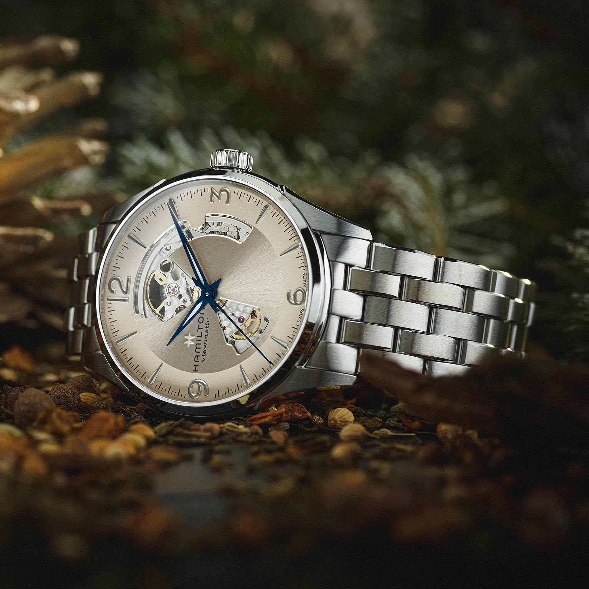 Мужские механический с автоподзаводом часы Hamilton Jazzmaster H32705121 серебристый нержавеющая сталь — Изображение 3