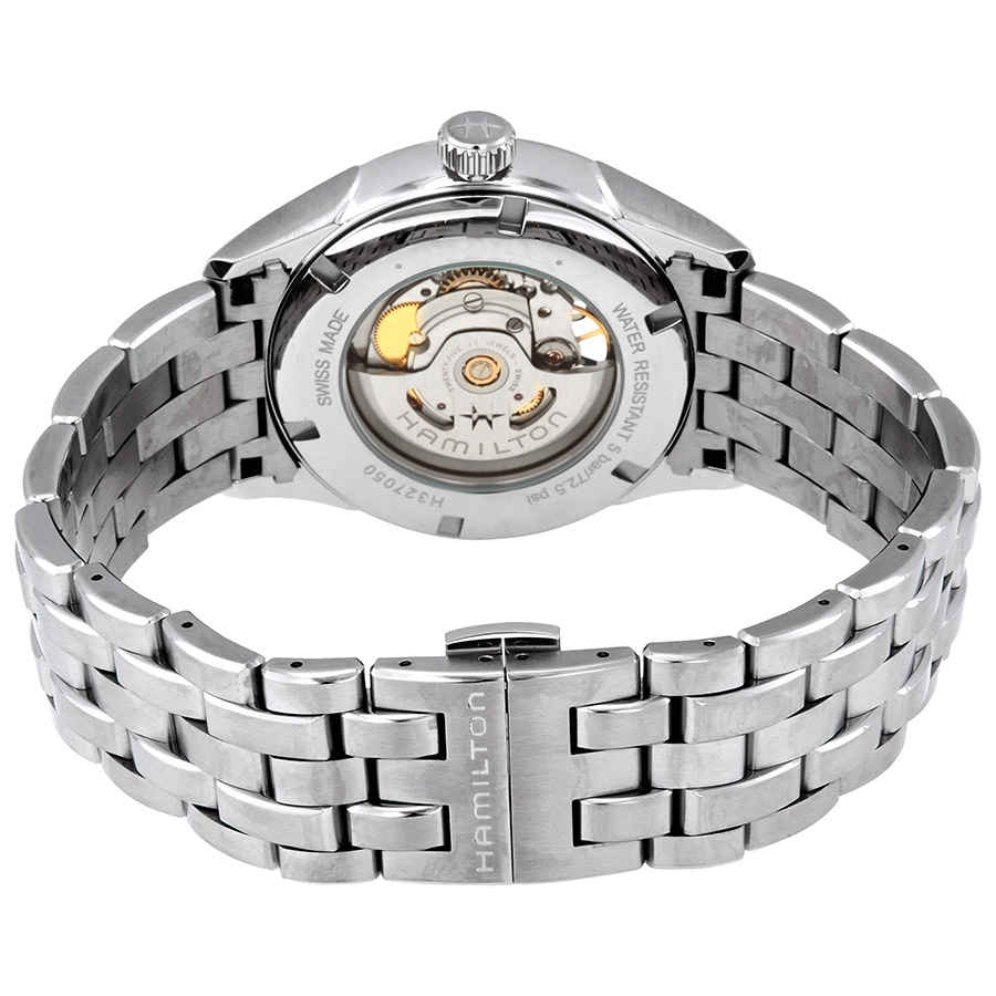Мужские механический с автоподзаводом часы Hamilton Jazzmaster H32705121 серебристый нержавеющая сталь — Изображение 4