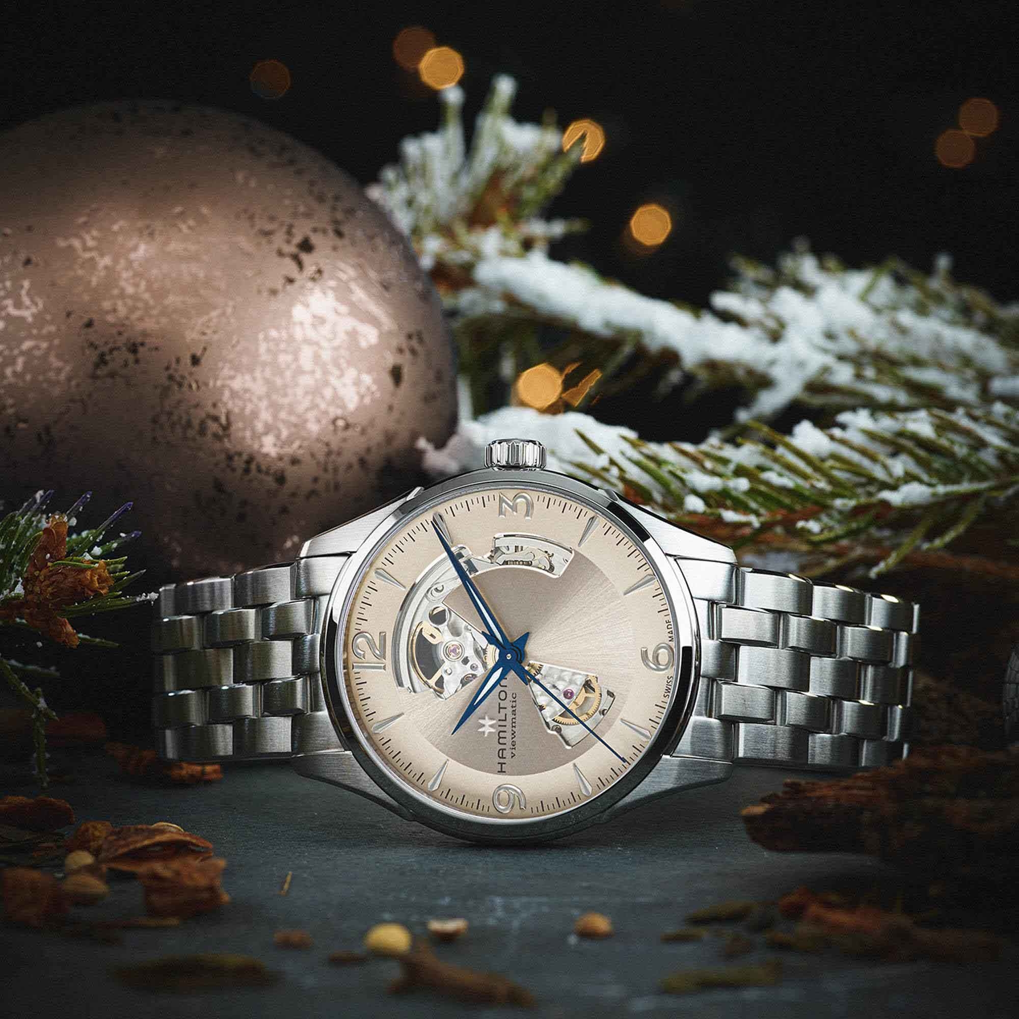 Мужские механический с автоподзаводом часы Hamilton Jazzmaster H32705121 серебристый нержавеющая сталь — Изображение 5