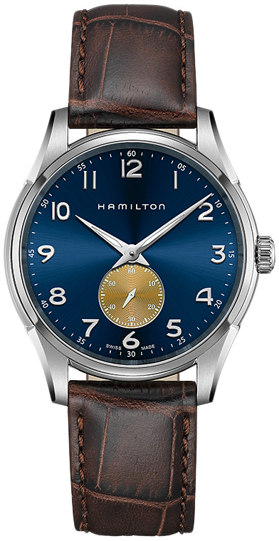 Мужские кварцевый часы Hamilton Jazzmaster H38411540 синий кожа — Изображение 1
