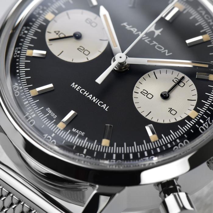 Мужские механический часы Hamilton American Classic H38429130 черный нержавеющая сталь — Изображение 4