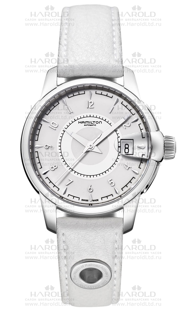 Женские механический с автоподзаводом часы Hamilton American Classic H40415915 серебристый кожа — Изображение 1