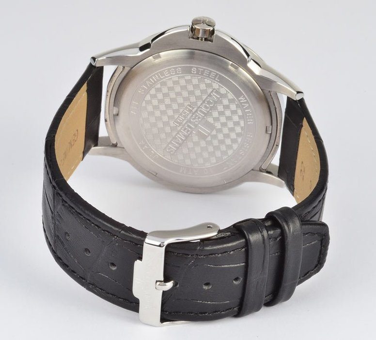 Мужские часы Jacques Lemans Classic 1-1540A, механизм кварцевый, циферблат черный, браслет кожа — Изображение 2