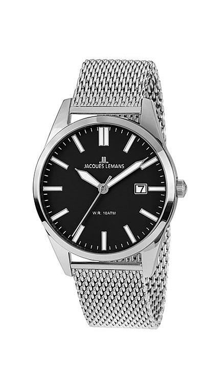 Мужские часы Jacques Lemans Classic 1-2002K, механизм кварцевый, циферблат , браслет сталь — Изображение 1