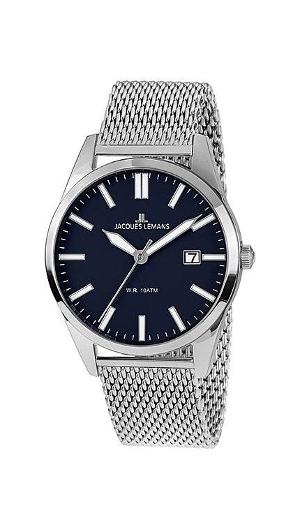 Мужские часы Jacques Lemans Classic 1-2002M, механизм кварцевый, циферблат , браслет сталь — Изображение 1