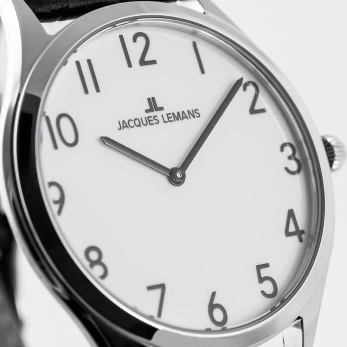 Женские часы Jacques Lemans Classic 1-2186A, механизм кварцевый, циферблат белый, браслет кожа — Изображение 2