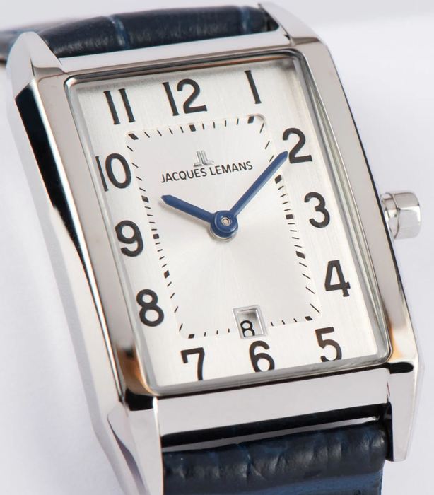 Женские часы Jacques Lemans Classic 1-2189A, механизм кварцевый, циферблат белый, браслет кожа — Изображение 4