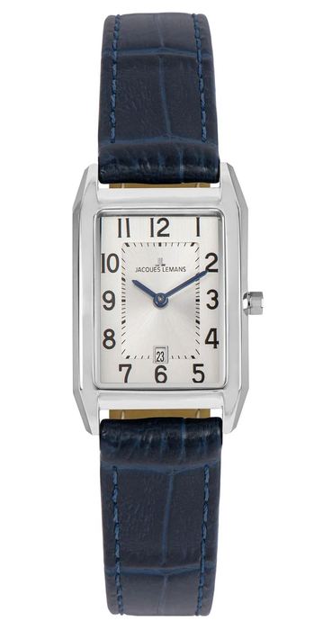 Женские часы Jacques Lemans Classic 1-2189A, механизм кварцевый, циферблат белый, браслет кожа — Изображение 1