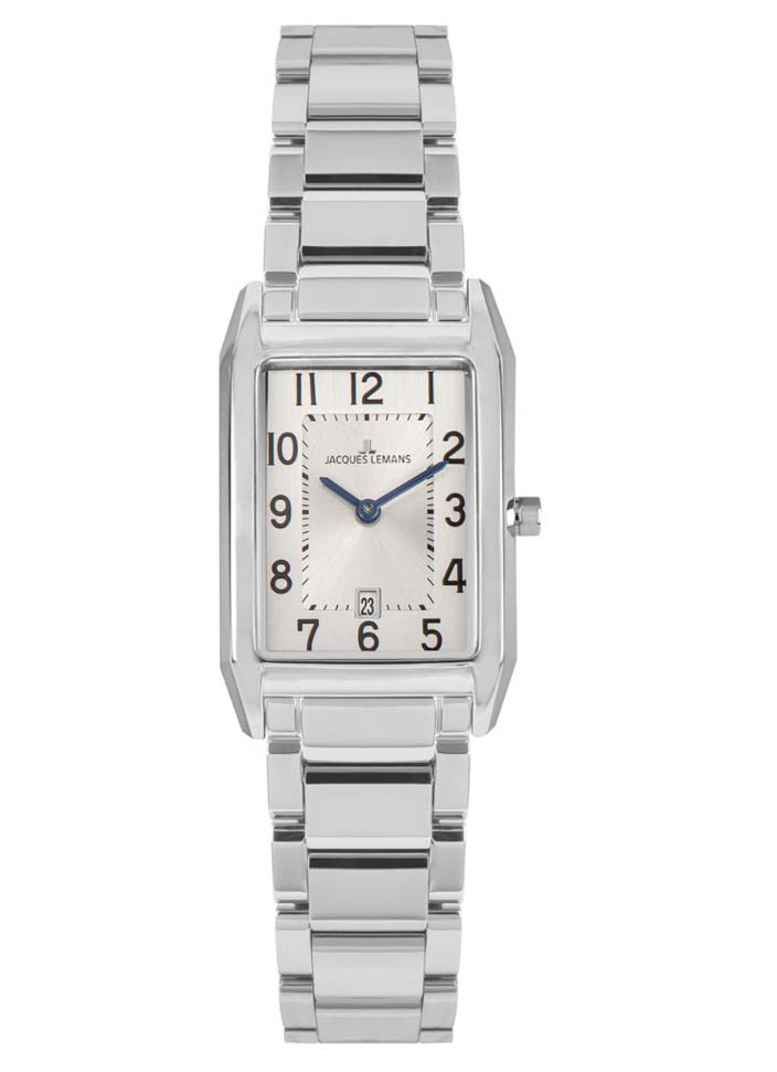 Женские часы Jacques Lemans Classic 1-2189G, механизм кварцевый, циферблат белый, браслет нержавеющая сталь — Изображение 1