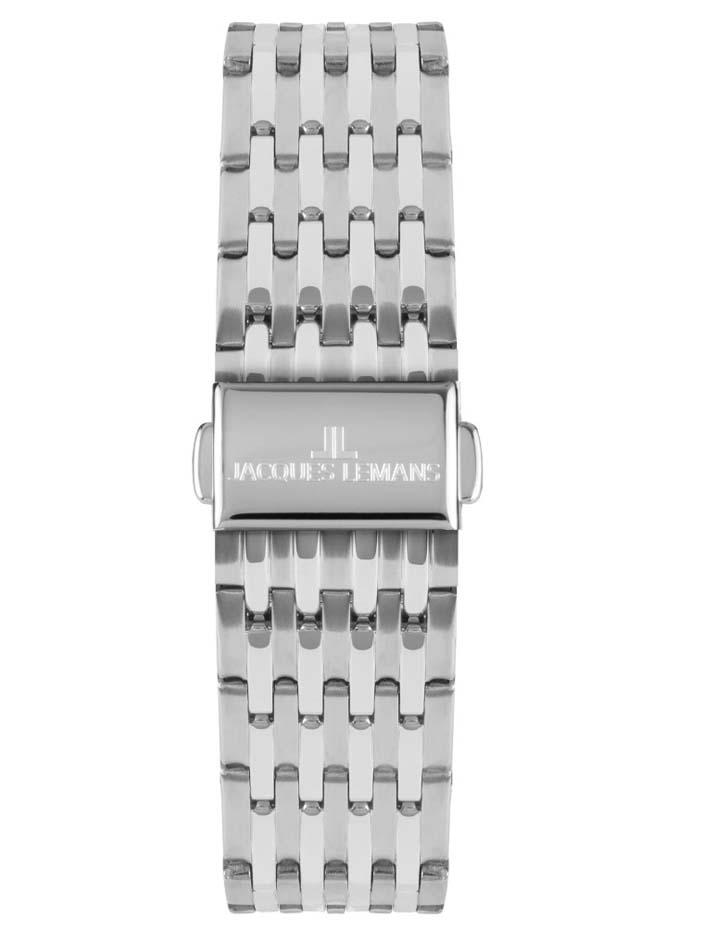 Мужские часы Jacques Lemans London 1-2193N, механизм кварцевый, циферблат серебристый, браслет нержавеющая сталь — Изображение 5