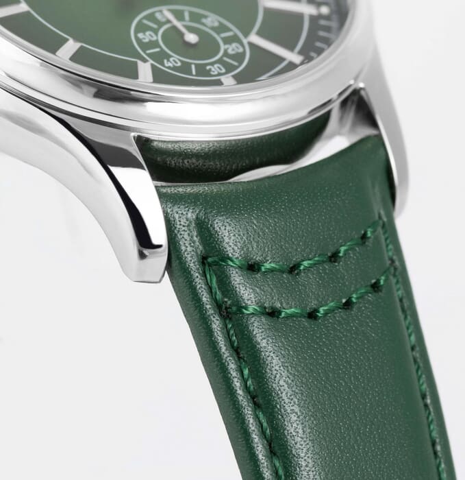 Мужские часы Jacques Lemans Classic 1-2197C, механизм кварцевый, циферблат зеленый, браслет кожа — Изображение 4