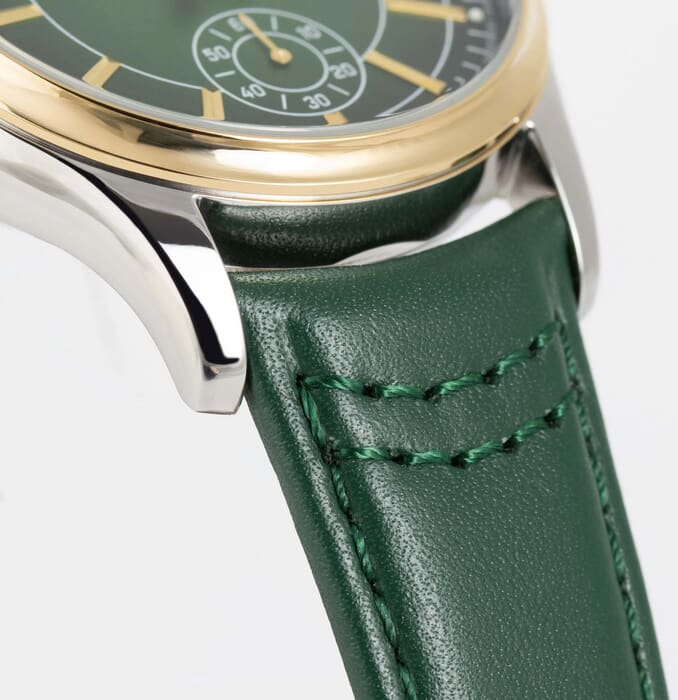 Мужские часы Jacques Lemans Classic 1-2197D, механизм кварцевый, циферблат зеленый, браслет кожа — Изображение 4