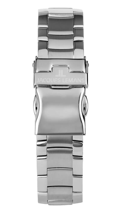 Мужские часы Jacques Lemans Classic 1-2197F, механизм кварцевый, циферблат черный, браслет нержавеющая сталь — Изображение 6