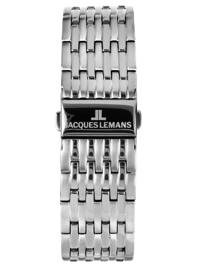 Мужские часы Jacques Lemans London 1-2215G, механизм кварцевый, циферблат черный, браслет кожа — Изображение 3