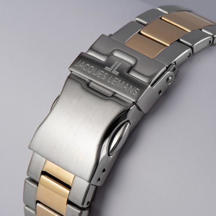 Мужские часы Jacques Lemans Classic 42-2G, механизм кварцевый, циферблат белый, браслет кожа — Изображение 5