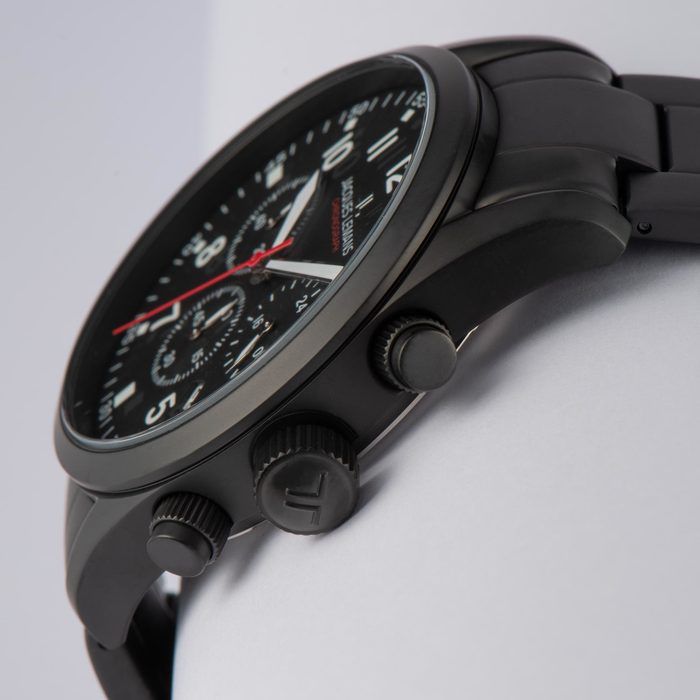 Мужские часы Jacques Lemans Classic 42-2H, механизм кварцевый, циферблат черный, браслет кожа — Изображение 3