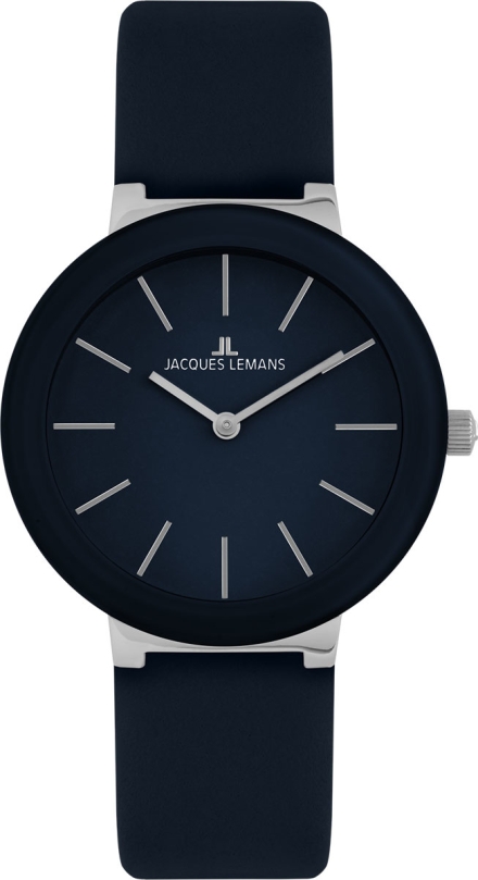Женские часы Jacques Lemans Design Collection 42-9D, механизм кварцевый, циферблат синий, браслет кожа — Изображение 1