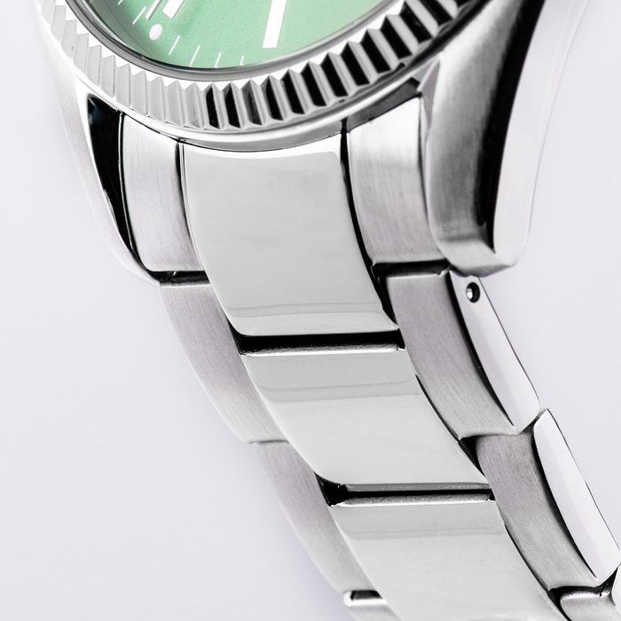 Мужские часы Jacques Lemans Classic 50-3E, механизм кварцевый, циферблат зеленый, браслет нержавеющая сталь — Изображение 5