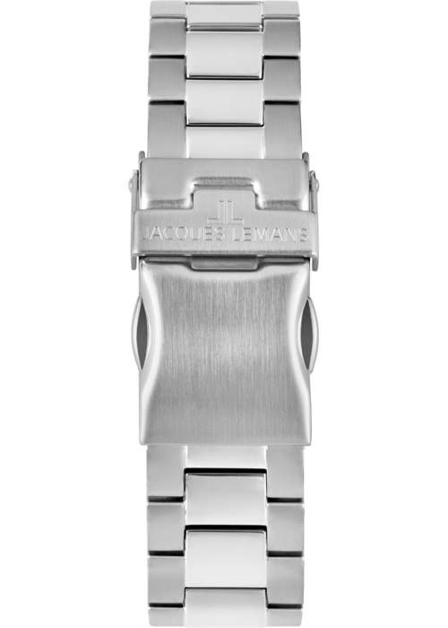 Мужские часы Jacques Lemans Classic 50-3E, механизм кварцевый, циферблат зеленый, браслет нержавеющая сталь — Изображение 6