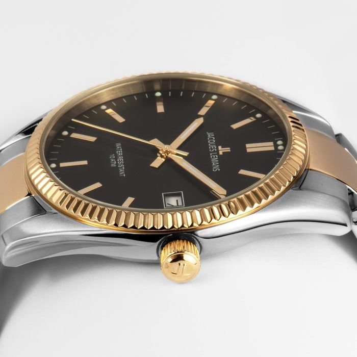 Мужские часы Jacques Lemans Classic 50-3I, механизм кварцевый, циферблат черный, браслет нержавеющая сталь — Изображение 4