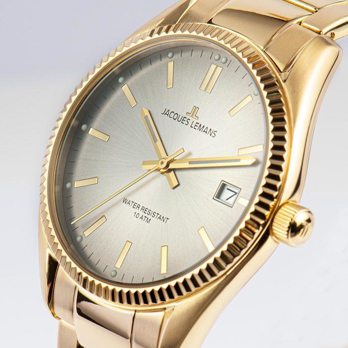 Женские часы Jacques Lemans Classic 50-4N, механизм кварцевый, циферблат серый, браслет нержавеющая сталь — Изображение 3