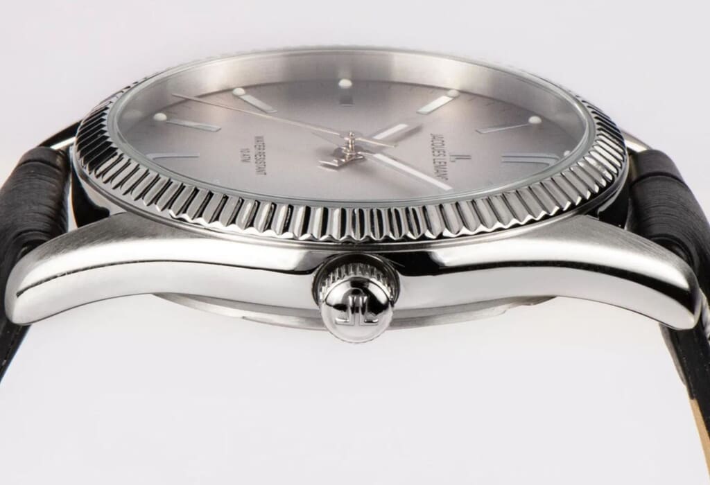 Женские часы Jacques Lemans Classic 50-4Q, механизм кварцевый, циферблат серебристый, браслет кожа — Изображение 5