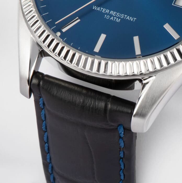 Женские часы Jacques Lemans Classic 50-4R, механизм кварцевый, циферблат синий, браслет кожа — Изображение 4