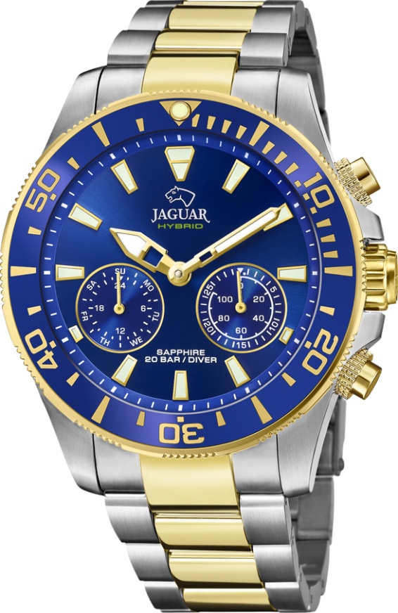 Мужские часы Jaguar Connected J889.1, механизм гибридный, циферблат , браслет нержавеющая сталь — Изображение 1