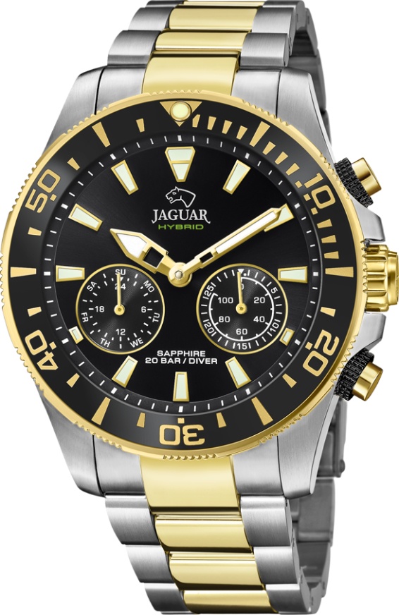 Мужские часы Jaguar Connected J889.2, механизм гибридный, циферблат , браслет нержавеющая сталь — Изображение 1