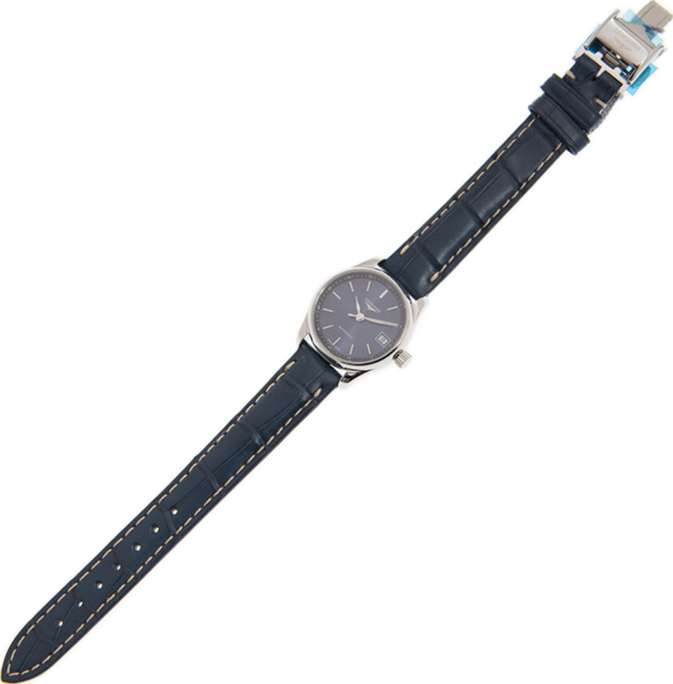 Женские часы Longines The Longines Master Collection L2.128.4.92.0, механизм механический с автоподзаводом, циферблат синий, браслет кожа — Изображение 3