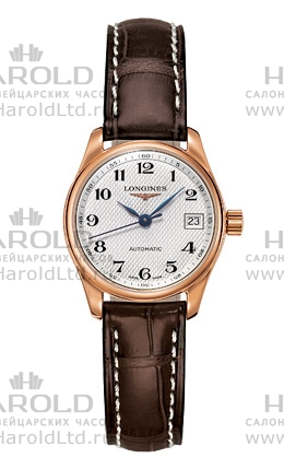 Женские часы Longines The Longines Master Collection L2.128.8.78.3, механизм механический с автоподзаводом, циферблат серебристый, браслет кожа — Изображение 1