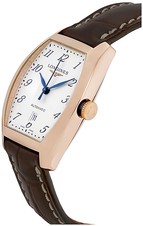Женские часы Longines Longines Evidenza L2.142.8.73.4, механизм механический с автоподзаводом, циферблат серебристый, браслет кожа — Изображение 2