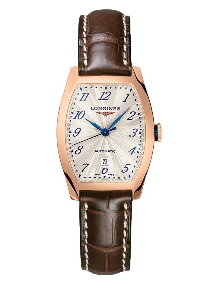 Женские часы Longines Longines Evidenza L2.142.8.73.4, механизм механический с автоподзаводом, циферблат серебристый, браслет кожа — Изображение 1