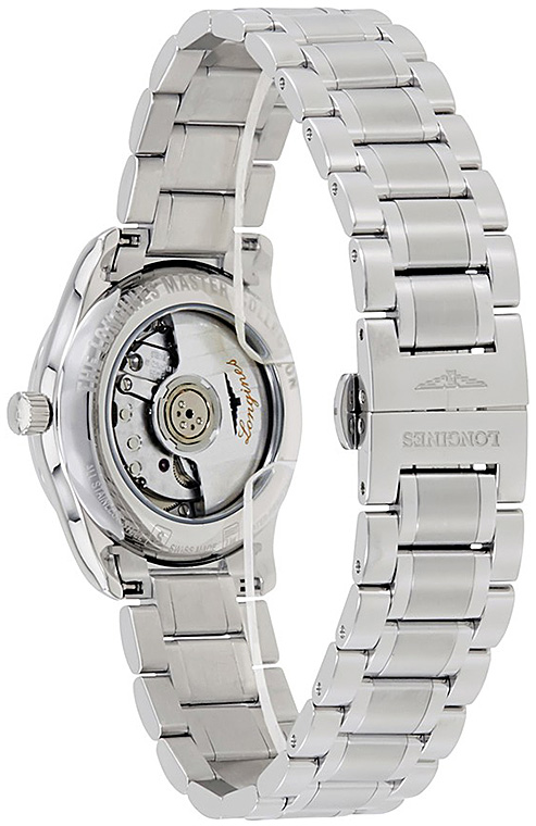 Женские часы Longines The Longines Master Collection L2.257.4.97.6, механизм механический с автоподзаводом, циферблат синий, браслет нержавеющая сталь — Изображение 4