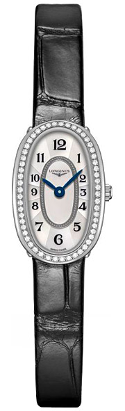 Женские часы Longines Longines Symphonette L2.304.0.83.0, механизм кварцевый, циферблат белый, браслет кожа — Изображение 1