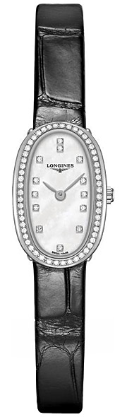 Женские часы Longines Longines Symphonette L2.304.0.87.0, механизм кварцевый, циферблат белый, браслет кожа — Изображение 1