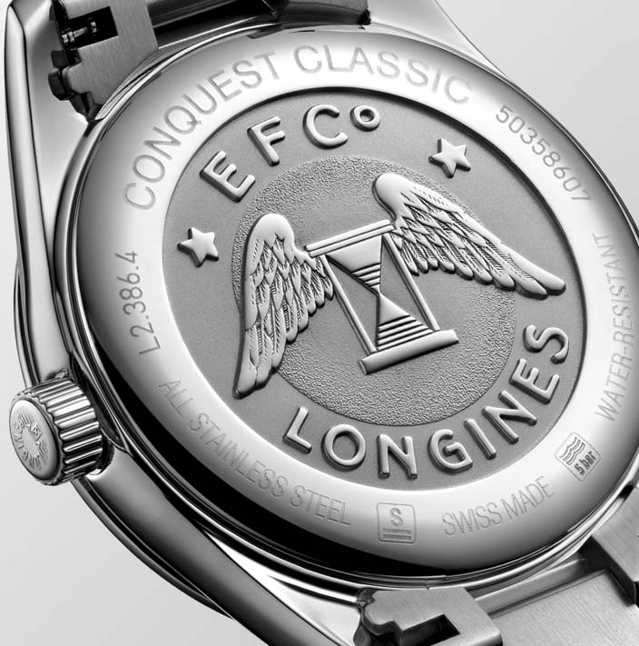 Женские кварцевый часы Longines Conquest Classic L2.386.4.88.6 черный нержавеющая сталь — Изображение 3