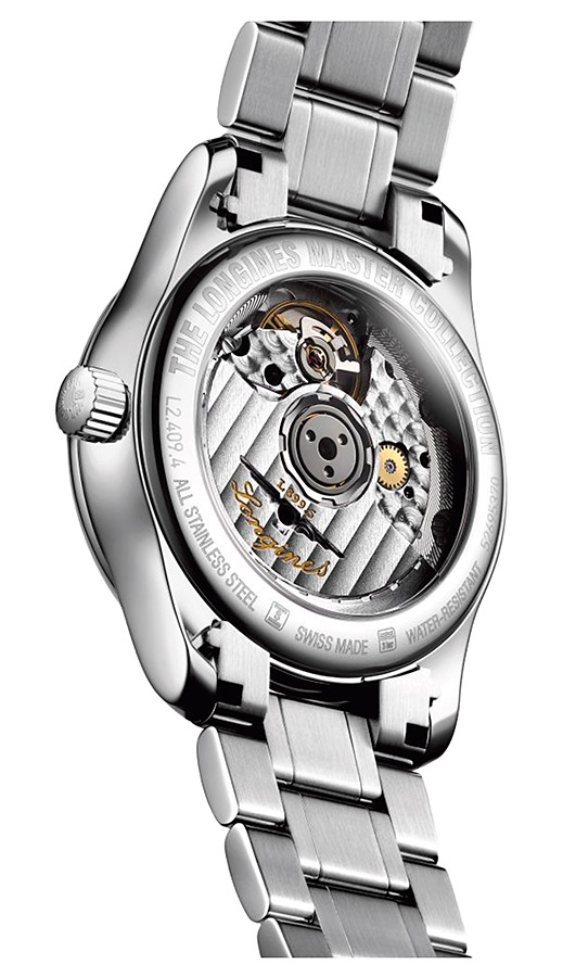 Женские часы Longines The Longines Master Collection L2.409.4.97.6, механизм механический  с автоподзаводом, циферблат синий, браслет нержавеющая сталь — Изображение 2