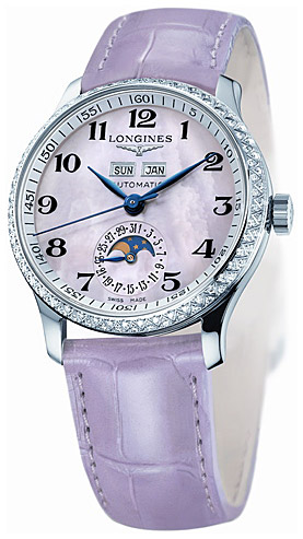 Женские механический с автоподзаводом часы Longines The Longines Master Collection L2.503.0.93.3 розовый кожа — Изображение 2
