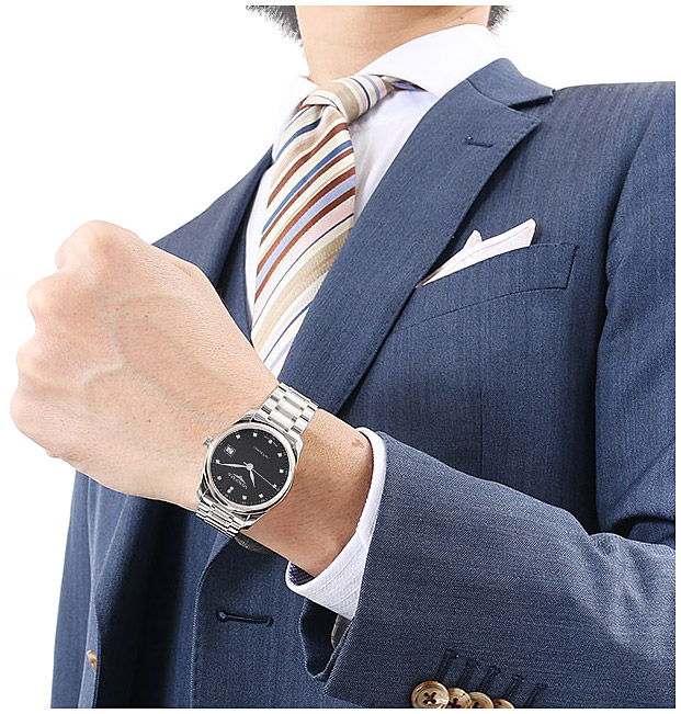 Унисекс часы Longines The Longines Master Collection L2.518.4.57.6, механизм механический с автоподзаводом, циферблат черный, браслет нержавеющая сталь — Изображение 5
