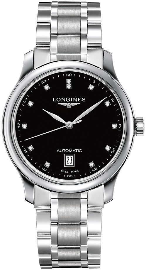Мужские механический с автоподзаводом часы Longines The Longines Master Collection L2.628.4.57.6 черный нержавеющая сталь — Изображение 1