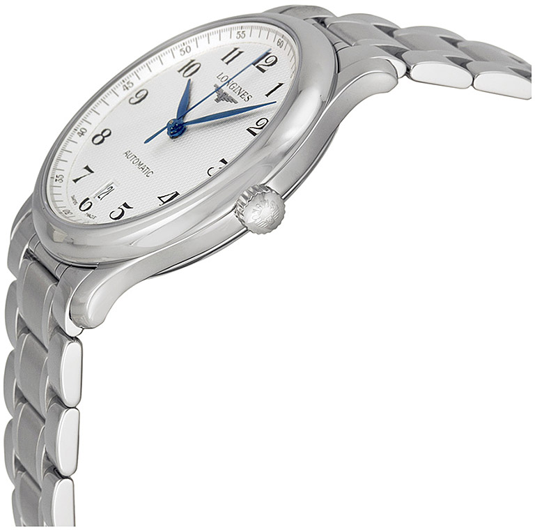 Мужские часы Longines The Longines Master Collection L2.628.4.78.6, механизм механический с автоподзаводом, циферблат серебристый, браслет нержавеющая сталь — Изображение 3