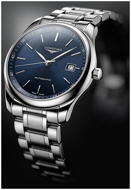 Мужские часы Longines The Longines Master Collection L2.628.4.92.6, механизм механический с автоподзаводом, циферблат синий, браслет нержавеющая сталь — Изображение 2