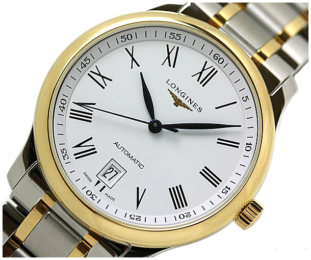 Мужские механический с автоподзаводом часы Longines The Longines Master Collection L2.628.5.11.7 белый нержавеющая сталь + золото 18к — Изображение 3