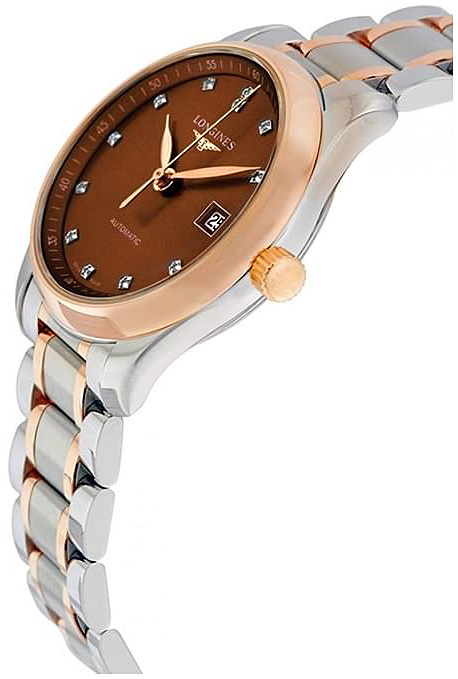 Мужские механический с автоподзаводом часы Longines The Longines Master Collection L2.628.5.67.7 коричневый нержавеющая сталь + золото 18к — Изображение 2