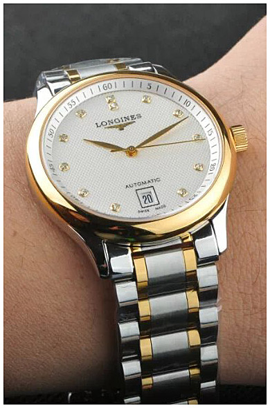 Мужские механический с автоподзаводом часы Longines The Longines Master Collection L2.628.5.77.7 серебристый нержавеющая сталь + золото 18к — Изображение 3