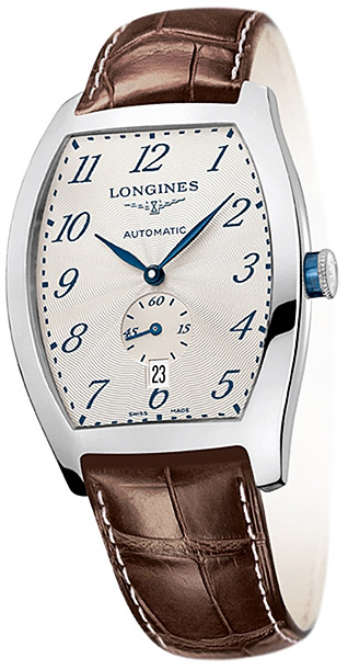 Мужские часы Longines Longines Evidenza L2.642.4.73.4, механизм механический с автоподзаводом, циферблат белый, браслет кожа — Изображение 2